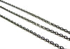 Chaine forçat métal noir Metalgun, chaine bijou,chaine noire, création bijoux,chaine cable,chaine en gros,2mm,5 mètres-G1197