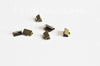Embouts ruban métal bronze à pincer,fournitures bronzes,création bijoux,finition ruban,finition chaine,lot de 10,1cm-G661-Gingerlily Perles