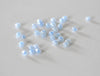 Grosses perles de rocaille bleu ciel, fourniture créative, perles rocaille, grosse perles, bleu pastel irisé,10g,4mm-G5402
