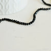 Perles toupies noires, perles bijoux, perle cristal noir, fourniture créative,perle cristal, perle toupie, perle verre, fil de 150, 3mm-G149