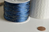 Cordon bleu or, fabrication bijoux, création bijoux,ruban mariage,fourniture créative, scrapbooking, largeur 1.5mm, longueur 1 mètre-G2118
