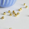 Perles intercalaires laiton doré 18k, perles dorées, création bijoux,fournitures créatives,perles relief, les 10,4mm G307