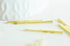 Tubes carré laiton brut, fournitures créatives,tube doré, création bijoux,tube laiton, tube bijoux,apprêts dorés,lot de 50, 40mm- G5802-Gingerlily Perles