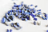 Sable lapis lazulis bleu, fournitures créatives, chips mineral,lapis lazulis naturel, pierre semi-precieuse, création bijoux,20 grammes G230