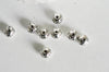 Perle intercalaire argent gravé, fournitures créatives, perles argent, création bijoux,rondelles, perles intercallaires,lot de 10, 8mm-G1681