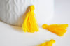 Pompon jaune safran coton,fournitures créatives,décoration pompon,accessoire coton, pompon boucles,fabrication bijoux,coton orange,28mm-G99