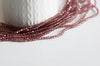 Perles cristal toupies facette violet transparent,perles bijoux,perle cristal violet,Perle bicone facette,fil de 150,3mm-G1424