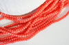 Perle toupie rose corail, perles bijoux, perle cristal, fourniture créative,Perles verre,cristal,perle cristal, fil de 150, 3mm-G620