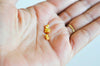 Perles intercalaires laiton doré 14k, perle texturée,perle intercalaire, perles dorées, création bijoux, Lot de 10,3mm-G1511