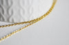 Chaine complète acier dorée 14k forçat,chaine collier,sans nickel,chaine fantaisie,chaine, chaine complète,1.9mm,45cm, l'unité,G2088