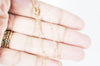 Chaine fine dorée satellite 16K,chaine plaquée or 1 micron, chaine collier, création bijoux, chaine complète,chaine dorée,1.5 mm, 40cm-G633