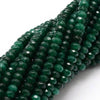 Perle abacus jade vert foncé,perle jade,pierre naturelle,jade naturel,perle pierre,perle facette,jade,4x2mm,fil 137 perles-P08 G3665