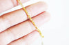 Chaine acier dorée 14k serpent,fourniture créative,chaine collier,sans nickel,chaine fantaisie,acier, chaine complète,1mm,43cm-G1100