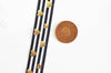 Ruban élastique rayé coeurs or EFJF, fabrication bijoux, bracelet EVJF,ruban mariage,fourniture créative,scrapbooking,16mm,1 mètre-G1583