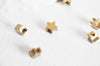 Breloques intercalaires étoileslaiton brut doré,fournitures pour bijoux,sans nickel, breloques laiton brut,etoile,4.5mm, lot de 30-G1494