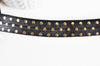 Ruban élastique noir et or pois, fabrication bijoux, bracelet EVJF,ruban mariage,fourniture créative,scrapbooking,16mm,1 mètre-G1759