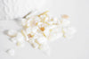 Sable coquillage nacre,nacre blanche, coquillage naturel, pierre semi-precieuse, création bijoux, Sachet 20 grammes G256