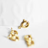 fermoir marin acier doré, fermoir qualité, fermoirs dorés,acier doré,acier chirurgical,fabrication bijoux,lot de 10 ,7.5mm,G4000-Gingerlily Perles