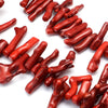 Branche corail rouge foncé percée,perles corail,corail naturel,perle naturelle,coquillage,perle rouge,création bijoux,25-70mm, l'unité G2667