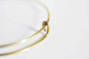 Bracelet jonc réglable laiton brut, laiton brut, bracelet laiton, fabrication bijoux, bracelet doré, 65mm, l'unité,G1902-Gingerlily Perles