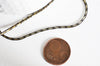 Chaine serpent vieil or laiton brut, chaine bijou, création bijoux,chaine serpent,sans nickel, grossiste,1.7mm, 1 metre G5357
