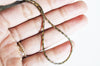 Chaine serpent vieil or laiton brut, chaine bijou, création bijoux,chaine serpent,sans nickel, grossiste,1.7mm, 1 metre G5357