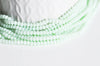 Perles toupies vert clair, perles bijoux, perle cristal vert,perle cristal, cristal vert clair,Perle verre facette, fil de 150, 3mm-G2122