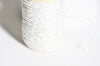 fil blanc argent, fabrication bijoux, broderie, fil pour couture,ruban mariage, scrapbooking,1mm,bobine de 30 mètres,G2451