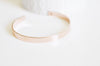 Bracelet jonc réglable or rose percé, laiton plaqué or rose, bracelet sans nickel, fabrication bijoux, bracelet doré or rose, 63x6mm,G2447-Gingerlily Perles