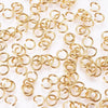 anneaux ronds acier doré, anneaux ouverts, fournitures dorées,sans nickel,anneaux dorés,apprêt doré, lot de 50, 5mmx0.7mm,G3239-Gingerlily Perles