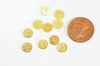 rondelles laiton doré brossé heishi , perles dorées intercalaire pour création bijoux,perle disque,lot de 20 50 100, 8mm,G3273