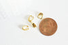 Grande bélière acier doré,support acier,création bijoux,support Pendentif doré, acier inoxydable,création collier,les 5, 7.5mm G4058-Gingerlily Perles