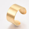 Bague réglable acier doré inoxydable, un support bague personnalisable pour creation bijoux,18mmx10mm,les 2, G6870-Gingerlily Perles