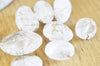 Perle acrylique transparent or, Perle formes mélangées pour création bijoux, 13.5-27mm, lot de 10 G5367