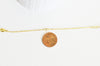 Bracelet chaine dorée forçat 16K 0.5microns,création bijoux bracelet chaine doree,1.8mm, chaine complète avec fermoir,17cm, l'unité G5340-Gingerlily Perles