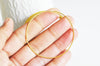 Cercle fil d'acier doré 1mm,fil fin métallique pour la création bijoux sans nickel, le cercle de 5.5cm,largeur 1mm Lot de 2 cercles,G3459-Gingerlily Perles
