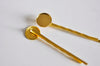 Supports de barrette métal doré support cabochon,barrette dorée,accessoires cheveux, fabrication bijoux,12mm,lot de 5 G3495-Gingerlily Perles