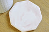 Plateau porcelaine Marbre rose et blanc, présentoir bijoux, un support décoratif minimaliste pour poser vos bijoux,9.1cm,l'unité G5112-Gingerlily Perles