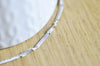 Chaine plaqué or blanc fantaisie, chaine collier, création bijoux,chaine complète,chaine plaquée rhodium,rhodium, or blanc, 1 mètre G5351