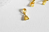 Bélière laiton doré,support laiton,création bijoux,support Pendentif doré, support pendentif,création collier,les 10, 12mm G3563-Gingerlily Perles