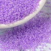 Perles rocailles miyuki violet nacré, Perles de rocaille japonaise Orchid Lined Crystal ,perle perlage,15/0, 1.5mm, Sachet 10g G3957