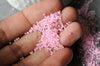 Perles rocailles miyuki rose, Perle rocaille japonaise Pink Lined Crystal ,perle rocaille perlage,15/0, 1.5mm, Sachet 10g G3953