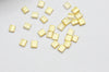 perles rocaille carré verre rectangle or nacré, perle carré création bracelet, perle tila,4.5mm,2 trous, Les 50 G4453
