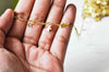 Chaine laiton doré 18 carats étoiles, chaine doree fantaisie pour création bijoux,16mm, le mètre G4169