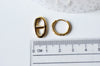 créole boucle acier doré, bijoux acier inoxydable,création bijoux, boucles,sans nickel,la paire,boucles acier, 25.5mm G4849-Gingerlily Perles