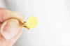 Boucle Clip laiton brut, fournitures créatives,suppprt boucles clips,oreille non percée, création boucles d'oreilles, lot de 10,16mm-G1520-Gingerlily Perles