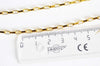 Collier acier doré 18k maille rectangle,chaine qualite,création bijoux,chaine complète,acier inoxydable,5x2.5mm,chaine complète 45cm,G2994-Gingerlily Perles
