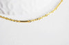 Chaine dorée 16 carats forçat serpent 2.5 microns,chaine dorée, cuivre doré,création bijoux, 1 metre,1.6mm-G593