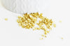 Sable pépite verre doré, chips mineral,verre coloré,verre or,pierre verre,création bijoux,sable aquarium,2-3mm,Sachet 10 grammes G846