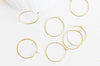 Boucles créoles laiton brut,une fourniture sans nickel pour création bijoux et boucles d'oreille pour oreille percée,20mm, lot de 10 G3730-Gingerlily Perles